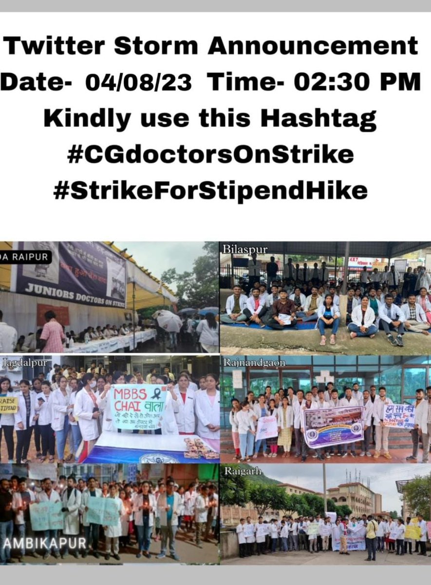 deepsk34970702's tweet photo. #CGdoctorsOnStrike
#StrkeForStipendHike 
#CGdoctorsOnStrike
#StrkeForStipendHike 
#CGdoctorsOnStrike
#StrkeForStipendHike 
#CGdoctorsOnStrike
#StrkeForStipendHike 
#CGdoctorsOnStrike
#StrkeForStipendHike 
#CGdoctorsOnStrike
@bhupeshbaghel 
@TS_SinghDeo https://t.co/XkAjDFWATm
