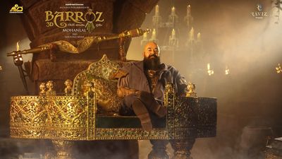 _Aswin_r_'s tweet photo. Expecting #Barrozz Will Hit Big screes In December 2023. Currently Re Recording Works Are Progressing 

From Director #Mohanlal 💫 https://t.co/NVGOTO9PCo