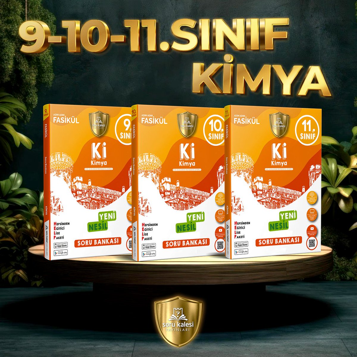 Kimya dünyasında keşfe çıkmaya hazır mısınız? 
9-10-11.Sınıf Kimya Soru Bankaları ile bilgi hazinenizi genişletin! Akıllı çözümleriyle her adımınıza rehberlik edecek olan Soru Kalesi'nin Kimya Soru Bankaları sayesinde hedeflerinize emin adımlarla ilerleyin!

#kimya #sorubankası