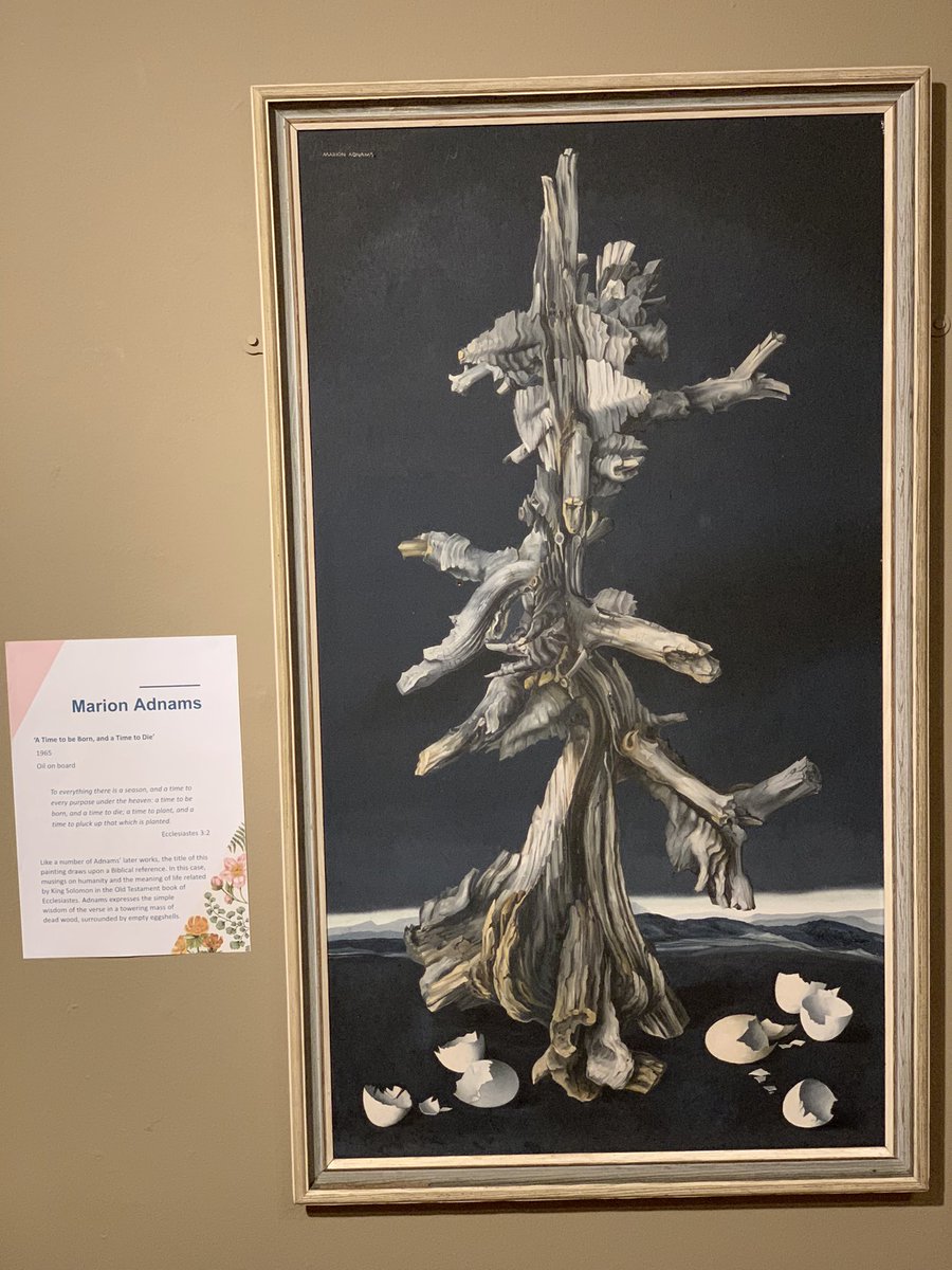 “A Time to be Born and a Time to Die” by Marion Adnams displayed in the History Makers:Unfolded Exhibition <a href="/derbymuseums/">Derby Museums</a>  #surrealism #historymaker #exhibition