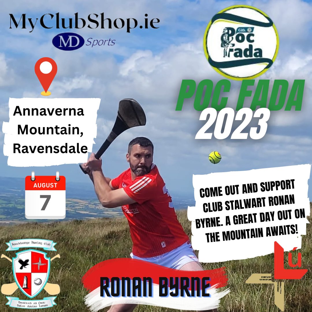 Ronan Byrne will set off as 6th player to tackle the mountain on Monday. Let's get out and support him 🔴⚪️ #KnockbridgeHC #KBHC @CaoimhinReilly @CorriganColm @LMFMRADIO @louthgaa @LouthProud @SOMLouth @DundalkDemocrat @argusnews @DundalkFM