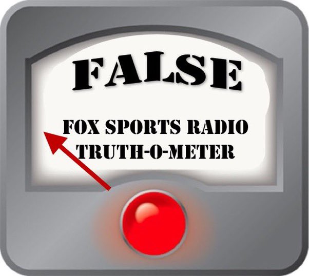 FSRfactCheck's tweet image. Papi: "Picking with Papi is the most popular and profitable segment on Fox Sports Radio."

False
False

@chrisperfett @benmaller @Eddieonfox