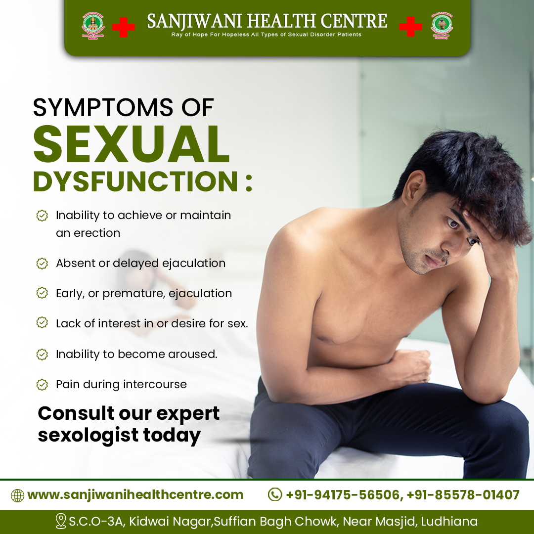 Sanjiwanihealth's tweet image. if you are experiencing any of these symptoms, it is important to see a doctor.

Contact us 
☎+91-94175-56506

#sexualdysfunction #delayedejaculation #lovelife #sexualhealth #ayurvedic #ayurvedicmedicine #sanjiwanihealthcentre #punjab #ayurvedatreatment #drssjawahar