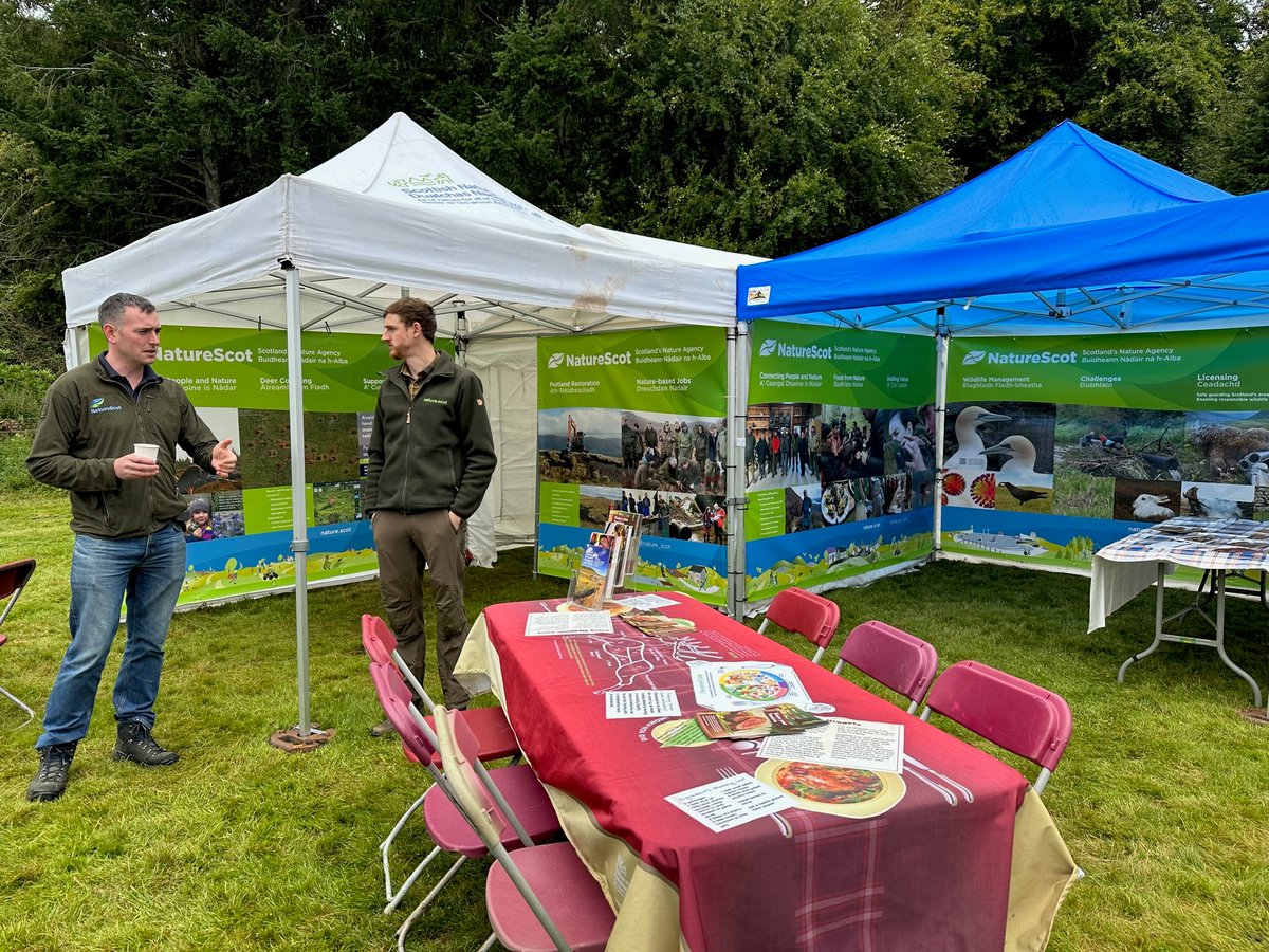 We’re all set up at the Moy Field Sports Fair. Find us at stand J1. Looking forward to seeing folk over the next couple of days.