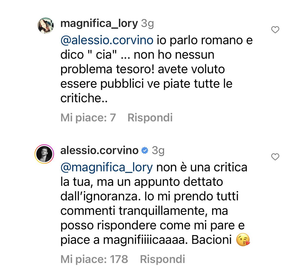 Rosekolors's tweet photo. Io non li seguo, ma, obiettivamente, devo ammetterlo…questo è un uomo, difende la sua donna, Lavinia è stata fortunata #corvinia https://t.co/xfumftczum