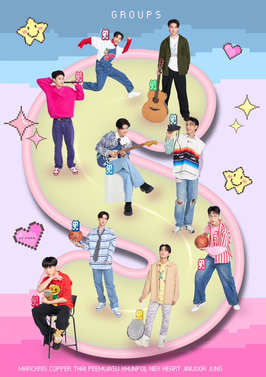 0406m's tweet photo. GROUP S ON STAGE!!! ✨

see you tonight!

#789SURVIVAL #789TRAINEE

( #MARCkris , #COPPERdechawat , #THAIchayanon , #KHUNPOL ,  #PEEMWASU , #NEXnattakit , #HEARTchuthiwat , #JINWOOKkim , #JUNGt ) https://t.co/Ohfgm6sYeG