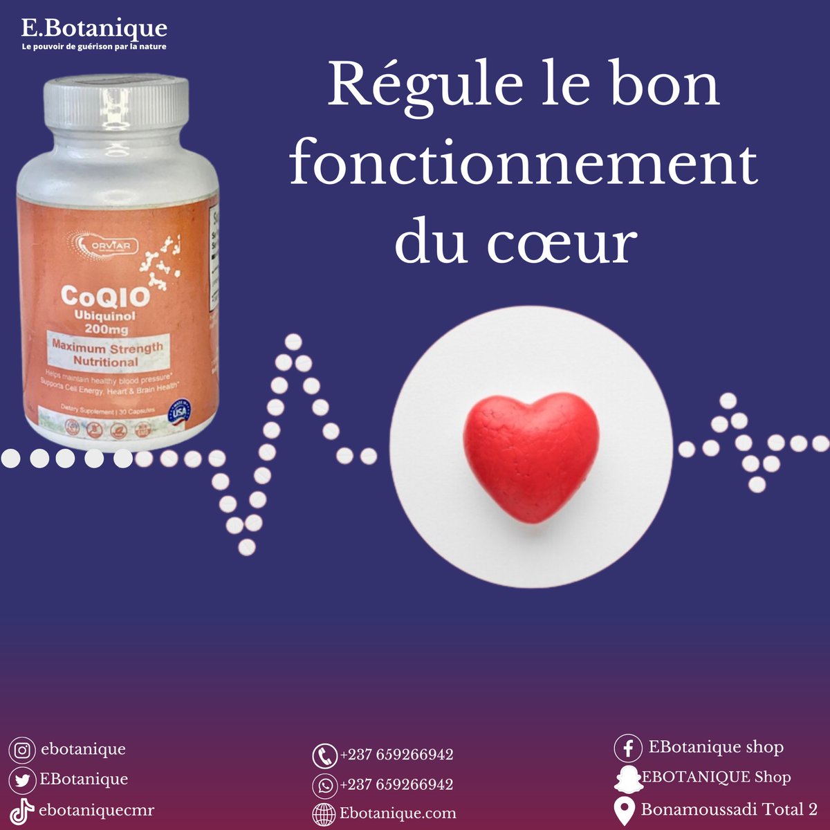 EBotanique's tweet photo. Ça te dit d’avoir une boîte de CoQUIO dans ta boîte à pharmacie?

#𝑨𝒅𝒓𝒆𝒔𝒔𝒆𝒔
𝑾𝒉𝑨𝒕𝒔𝑨𝒑𝒑 : https://t.co/Dt99gGaYW1
📲 +237 659266942

Site Web : https://t.co/iLHffh5Ct3 https://t.co/2E3TH7uxP1