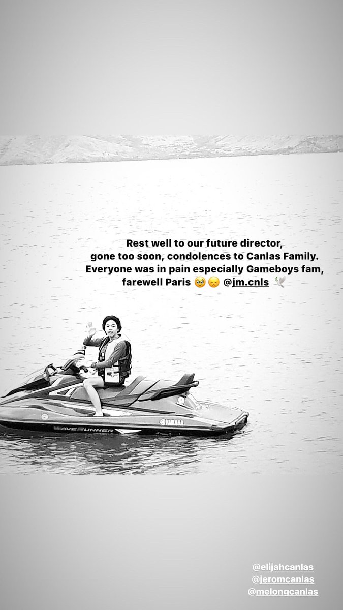 He’s part of the fam na I rely to during pandemic days where it helps my mental health by watching their series and live streams, ang sakit lang na it was the same reason we lost him, gone too soon future director <a href="/Jmcanlas_/">Jm Canlas</a> 🕊️