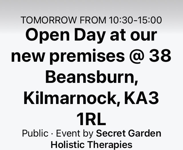 We are so grateful to @SecretHolistic for raising funds at their open day tomorrow. We wish you all the best in your new premises and thanks so much for your continued support! If you get the chance go visit their new premises 38 Beansburn KILMARNOCK 10.30am start! @alzscot