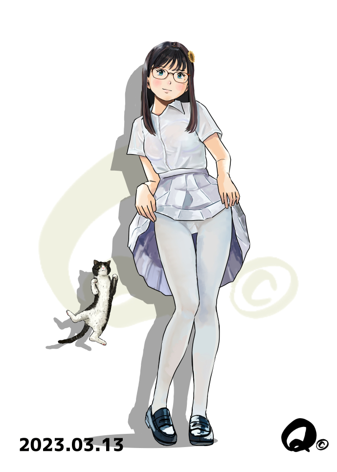 ず～～っと前から修正したかったやつ、やっと修正した😋
ホワイトデーに描いたので「白」多めなのです🤍 