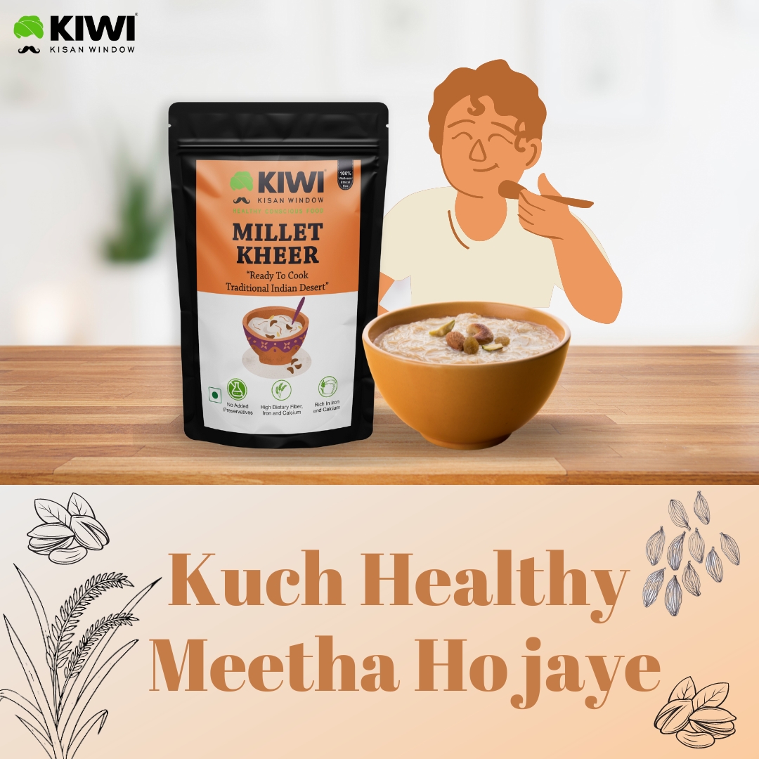 Indulge in a guilt-free dessert with our delectable Millet Kheer! 🍚🍨#MilletKheer #HealthyDessert

#MilletKheer #HealthyDesserts #GuiltFreeIndulgence #kiwikisanwindow #kiwi #healthandwellness