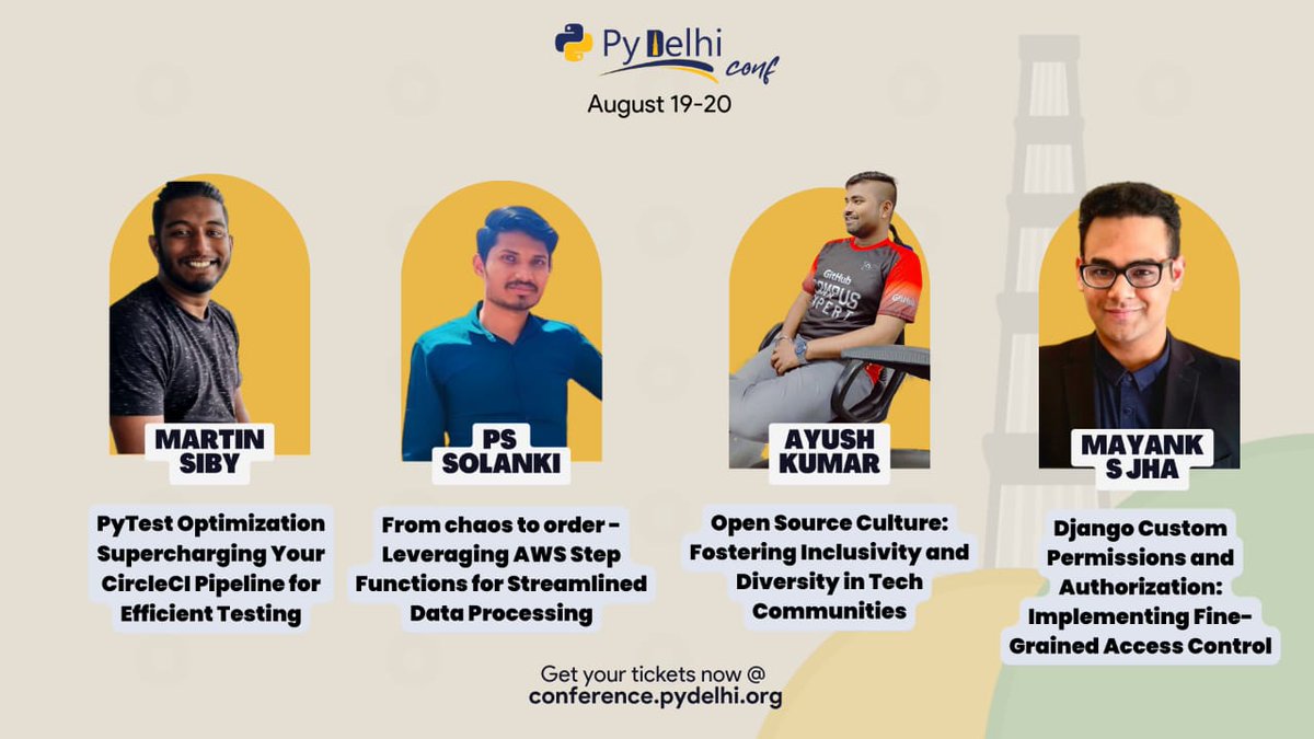 KonfHub's tweet image. 🐍 Exciting News: @PyDelhi Conference 2023 🐍
🚀 The second set of talks is now live! 🚀
Check out the full schedule 🗓️ at lnkd.in/dziewfWK
🎟️ Grab your tickets now before they're gone: lnkd.in/gwWuh73c
See you there! 👋 #PyDelhi2023 #PythonConference #TechEvent