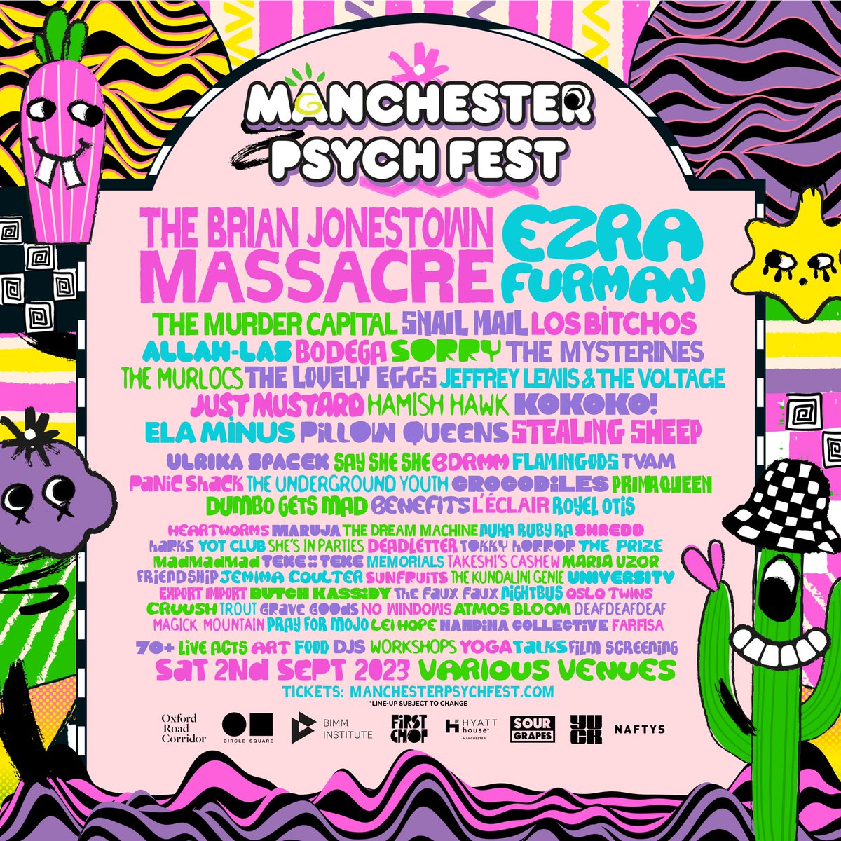 LOOK! Another Psych Fest. @Edinburgh_Psych 🤝 @mancpsychfest