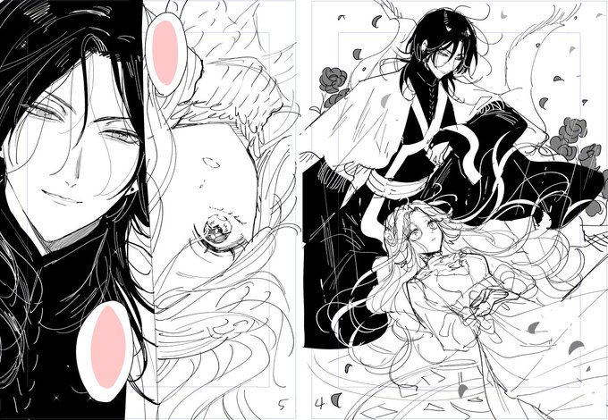 近況 作画しつつネームもやってます
(ネームなので絵がぐちゃぐちゃですみません…) 