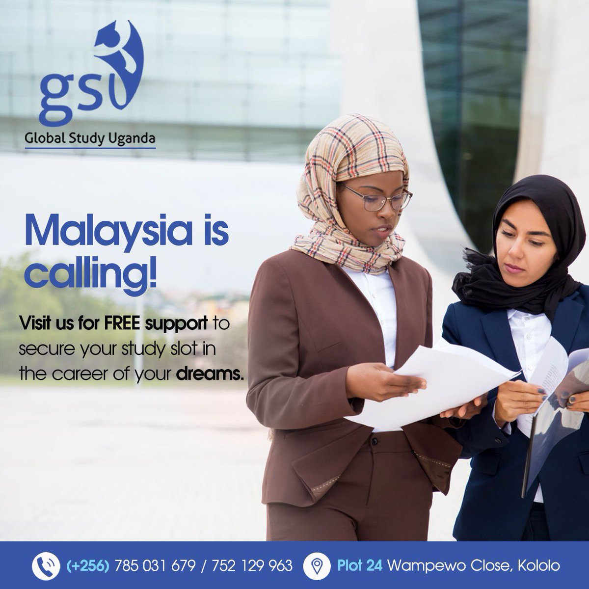 If your dream is to touch down in Malaysia for your study dreams, you are capable hands with us!

Get in touch for free support via globalstudyuganda.com 

#GSU #StudyInMalaysia #UniLife #University #Malaysia #FRIDAY #FridayFeeling