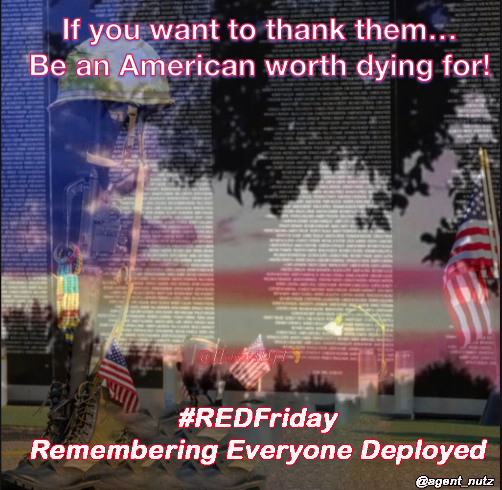 -
🕵🏼‍♂️#AgentsTweets  #AmericaFirst #SaveAmerica 🐿️ 

I Pledge Allegiance to the Flag
Of the United States of America
And to the Republic, for Which it Stands
One Nation Under God, Indivisible
With Liberty &amp; JUSTICE for ALL!

Please Pray for Our Nation with Me, Amen!

#REDFriday
-