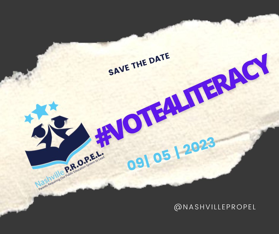 Sonyathemom's tweet photo. .@alicerolli1 The parent leaders of @NashvillePropel invite you to our #Vote4Literacy mayoral candidate forum on 9/5/23. You will have the opportunity to speak directly to the parents impacted by systemic failure.
Check your email for details! https://t.co/oivVhTMja2