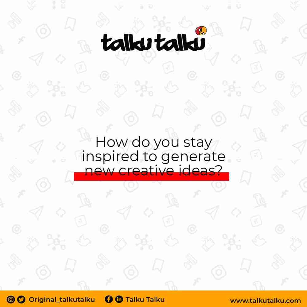 OGTalkuTalku's tweet photo. Sometimes all it takes is a change of scenery or a new perspective to spark your creativity when having a creative block. But does that work for everyone? 

Click on the link below to get access to our five distinguished creatives tips! 
https://t.co/qbzBpJBAzV

#creativegist https://t.co/AkUYKXEdnH