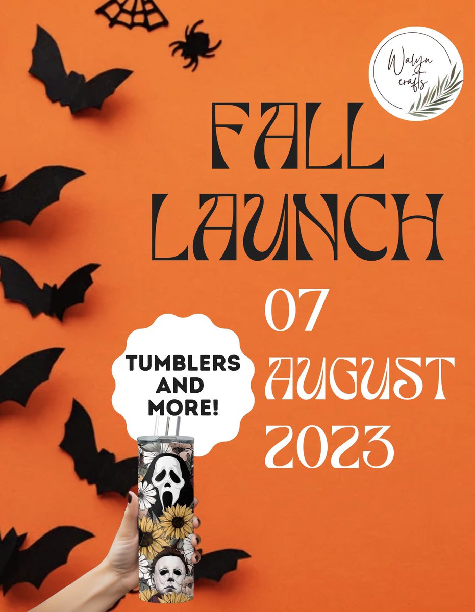 Walyncrafts's tweet photo. It’s getting spooky at Walyn Crafts 👻 You will be able to shop our fall collection August 7th! Save the date! 

https://t.co/XuCYz4mSXY https://t.co/gbi7HR1tBT