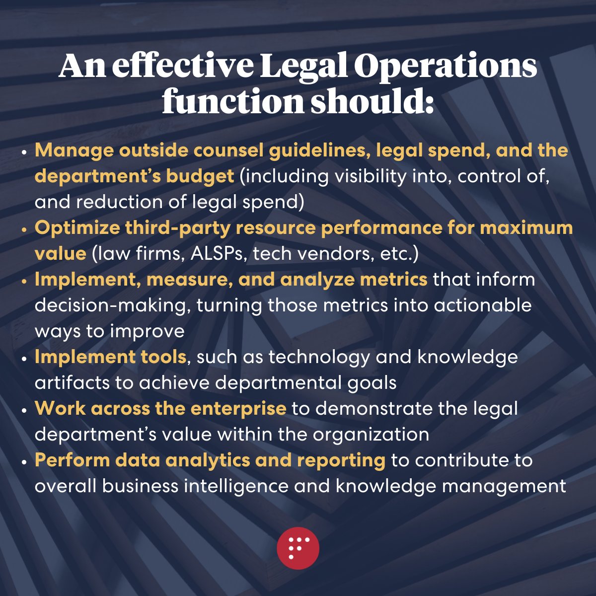 factor_law's tweet photo. 70% of in-house legal teams cite legal operations as their top strategic initiative (2023 ACC CLO Report). 

So how can legal leaders get as much value as possible from legal ops? 

Read more: https://t.co/se13BJZGJO https://t.co/lLaATXaA3U