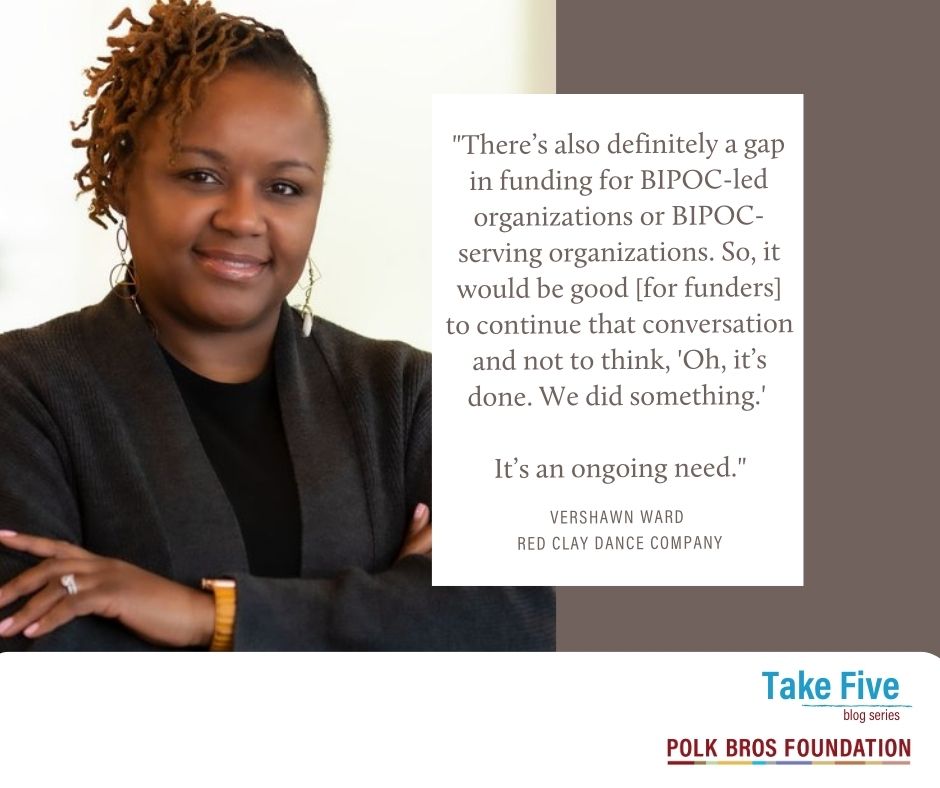 Read insights from @vershawnsw of #PolkBrosGrantee <a href="/redclaydance/">Red Clay Dance® Company</a> in our #PBFTake5 blog series. polkbrosfdn.org/take-five-with…