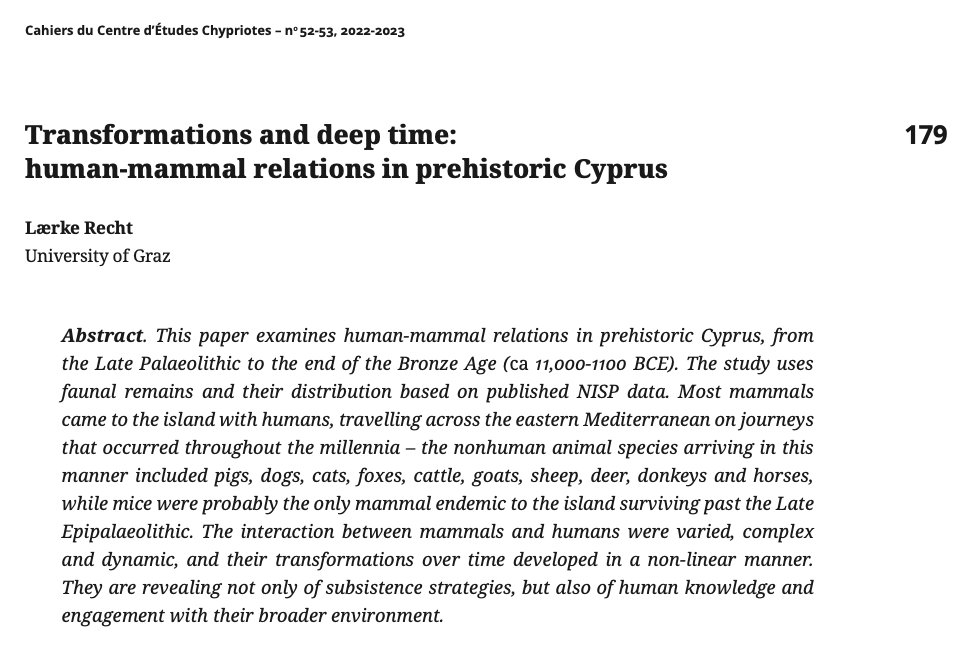 tspiritedhorse's tweet photo. New publications! (email or message for pdfs) #Cyprus #humananimalrelations https://t.co/z3SadslVtH