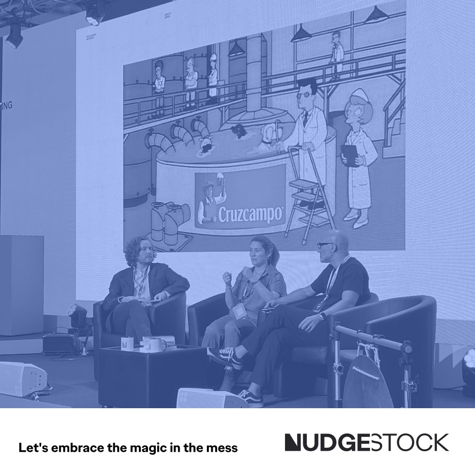 Nudgestock's tweet photo. Rewatch #Nudgestock2023 👀
 
Check out this great session on the power of mental reframing for brands! 🧠✨ Discover how @CruzCampo, a beloved beer brand, used behavioural science to change consumer perception and create a cultural phenomenon. 🍺🌍
 
👉https://t.co/fEhjiagXMa https://t.co/Tv1NuLC1Es