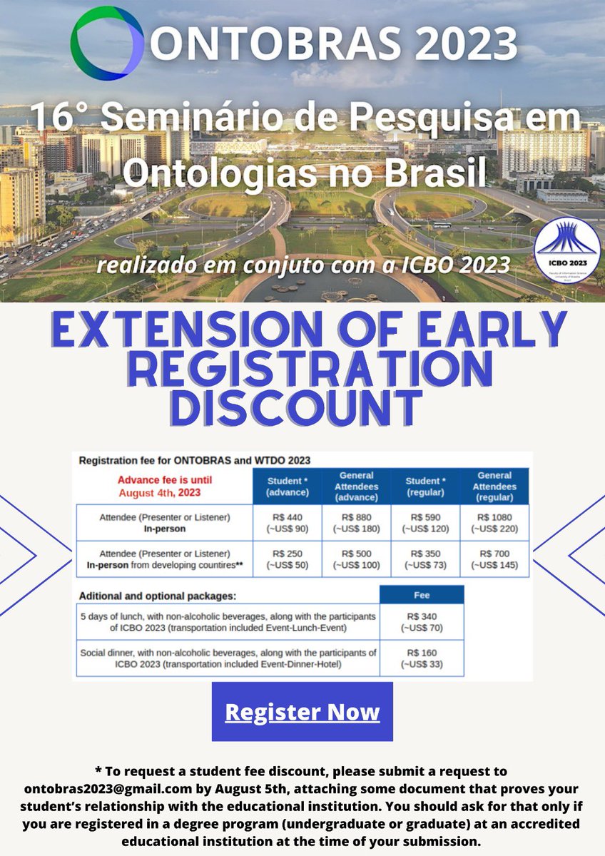 🚨🚨ATTENTION EVERYONE🚨🚨

Extension of early registration discount: only until TODAY, August 4th!!!

Register on lnkd.in/ekF8wbu4