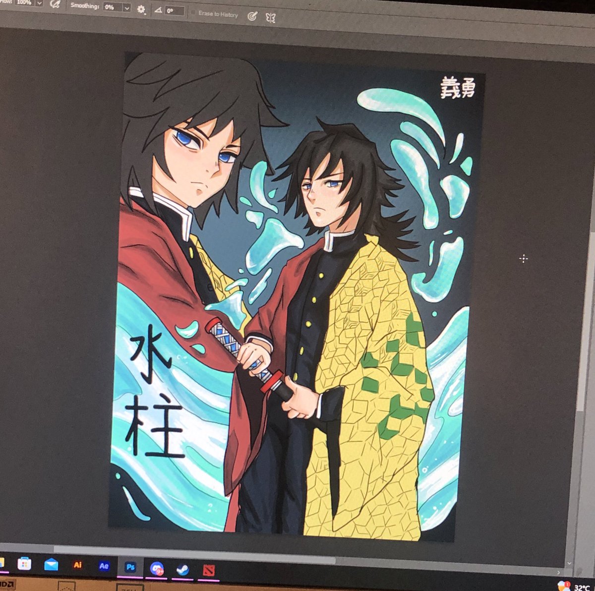 deyancenaaa's tweet photo. My favorite in #demonslayer  💖 #giyutomioka wip https://t.co/8YOSRPWxXf