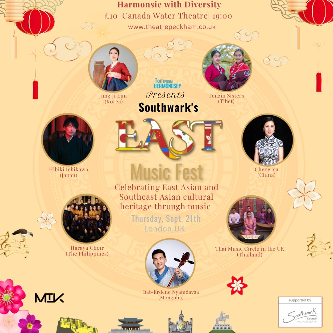 🎶 This September, we're housing the Southwark East Music Fest!

From the intricate melodies of Cheng Yu’s pipa to the soul-stirring sounds of Jung Ji Eun’s gayageum, secure your tickets now

📅 Thursday 21 September, 7pm–9pm
🎟 Tickets from £10
🔗 buff.ly/43V29Rt