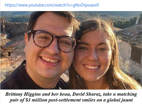 OcarinaJones's tweet photo. A ‘Justice System’ Reconfigured to Snare Men
Bettina Arndt Quadrant Online 4th August 2023 
Will Brittany Higgins ever be prepared to step out of the limelight? Having claimed she could never work again Higgins, presumably along with her big stash of compensation, recently popped up in Geneva, where she posed in Gucci heels before the UN building where she has started an internship. Julia Gillard’s feminist network, which got her the gig, clearly has no problem with the fact that this woman has been exposed as a tool whose dubious rape accusation did much to bring down a government.
We now have the report of the ACT inquiry into the handling of the Higgins case, leaked to https://t.co/zoCLGSq400 on August 3,   which is due to be released at the end of this month. Before the news hit about what the very impressive Commissioner Walter Sofronoff concluded about this toxic mess of a trial, it’s timely to consider what the extraordinary inquiry has revealed about what was really going on.
The long month of hearings was quite a show. Who could resist watching cocky prosecutor Drumgold get his comeuppance, forced into taking extended leave after his wrong-doing was exposed day after day? Or the argy bargy between our country’s top barristers, jostling to protect key witnesses. And, of course, the revelations about Higgins and her boyfriend bullying the police. All vastly entertaining but hardly the main game.
The story that really matters is what the inquiry revealed about the stinking ideological swamp that has engulfed our criminal law system. Hobbling of police officers, rewriting rules of evidence, secret committees forcing all rape cases through to court. Here was the new victim-centred justice system fully on display, showing utter contempt for the presumption of innocence and rights of the accused.
But the real revelation was the key role played in this new system by the ACT Victims of Crime Commissioner Heidi Yates, who had police and prosecutors dancing to her tune – her ambitious objective being the remaking of the way the criminal justice system handles sexual assault. Yates’ antics had me reeling since they exposed just how completely a criminal law system can be subverted when placed in the hands of an ideologue. We all witnessed this po-faced creature, trotting  every day into court alongside Brittany Higgins – an act which Bruce Lehrmann’s lawyer, Steve Whybrow, described as like wearing a “Bruce is guilty” T-shirt. This woman is a lawyer, yet we saw her standing by while Higgins ignored the judge’s contempt of court rules to spew out an attack on Lehrmann and the justice system after the case was declared a mistrial.
We didn’t know half of it. What’s gobsmacking is the inquiry revealed that Higgins had prepared that statement in advance and shown it to Yates. (And to Drumgold!)  Sofronoff was clearly incredulous that, in that circumstance, Yates just stood by and let Higgins deliver that speech (see the clip embedded below). “Did it cross your mind that amongst the things she would say would be words to the effect that, ‘Bruce Lehrmann is guilty?’” he asked. Yates responded that she was simply concerned about getting Higgins through her stressful day and wasn’t focused on her speech. Yates had made arrangements for how and where Higgins would deliver that speech, yet when the inquiry’s counsel put to her that it was “problematic for you as Victim of Crime Commissioner to stand next to her publicly when she made those comments,” Yates said she hadn’t thought about it.
When asked whether, in retrospect, she should have acted differently, she said she “would not have made a different decision” about accompanying Higgins to court. This woman appears to believe Higgins had the right to trample all over Bruce Lehrmann’s presumption of innocence.
As well as the Victims of Crime Commissioner, Yates is a member of the ACT Human Rights Commission – dual roles which you might have thought would cause some conflict. But Yates explained to the Inquiry she had that sorted. She proudly described how, in 2021, after extensive policy work and consultation, the ACT had introduced a Charter of Rights, which promotes new rights for complainants designed “to balance” classic human rights – presumably, the presumption of innocence and the right to a fair trial.
The Charter of Rights tilts the scales firmly in the complainant’s favour. “In practical terms we start from a position of belief,” Yates explained. Belief in the woman’s story. She added, “If they are telling us that they have suffered harm because of an offence, we believe that in the first instance.” Well, not just in the first instance. Yates apparently clung to her belief in Higgins story even after the police’s extensive investigation revealed her evidence didn’t stack up, and after Higgins’ lies were exposed in cross-examination.
Charged with her mission, Yates used the new Charter of Rights to claim a central role in the investigation leading up to the trial.
📷 She inserted herself as an unwelcome intermediary between Higgins and the police. According to Detective Superintendent Scott Moller who ran the criminal investigations unit, police felt “Ms Yates was speaking for Ms Higgins and not allowing Ms Higgins to speak”.
📷 Yates used her Charter of Rights to demand updates on the investigation, and discussed with Drumgold whether he should bypass the police and charge Lehrmann himself.
📷 Yates objected to Moller telling Higgins she threatened the investigation by talking to the media. “She can’t stop. She’s the face of the movement now,” Yates told him.
📷 The Charter of Rights was used to persuade police to allow Higgins to be shown CCTV vision, bending normal rules which prevent evidence being shown to witnesses.
📷 She acted as a conduit for Higgins’ boyfriend, David Sharaz, passing on his email message to police threatening to go to the media if Lehrman wasn’t charged.
📷 She used Drumgold to thwart Moller’s efforts to contact Higgins directly – police were barred from any interaction with Higgins after Lehrmann was charged.
📷  She briefed Higgins prior to meetings with politicians on advocacy for sexual abuse victims.
This was just a lead-up to the roll out of a whole new system of “victim-centric, trauma-informed justice” which Yates boasted on ABC radio would “reverberate around the nation.”
(Two months ago I wrote about the abundant evidence demolishing the whole notion of trauma-informed practice, as spelt out in a Centre for Prosecutor Integrity report on “trauma-informed junk science”. This piece quoted an Air Force Office of Special Investigations assessment dismissing such approaches as based on “flawed science” and quoting numerous negative evaluations in journal articles and expert commentary.)
Behind the scenes during the police investigations, pressure from the Higgins-inspired March4Justice led to the establishment of a Sexual Assault, Prevention and Response Steering Committee (SAPR), to cook up recommendations for stitching up accused men. They announced a taskforce to review all ACT decisions since 2015 in which alleged perpetrators who had ended up not being charged, plus new procedures which, in effect, ensure all cases can be pushed through to court. Naturally, Yates was part of the steering committee responsible for the SAPR, which consulted with, amongst other feminist groups, the Canberra Rape Crisis Centre, where Yates’ mother had worked.
No one looking back at Yates’ work history would be surprised by her indifference to men’s rights. She had years of advocacy for LGBTQI organisations and women’s legal groups before working for ACT Legal Aid, which she headed up just prior to taking on her current roles. It’s hardly surprising then, that Bruce Lehrmann was told by ACT Legal Aid that their lawyers weren’t prepared to allow Higgins “to be challenged in court as a liar” and, further, that they wouldn’t use Steve Whybrow as a barrister because he was too aggressive.
That’s the climate Federal Police were facing when investigating the Higgins case. Their bosses knew the push was on to find they were “undercharging” – and sure enough SAPR’s taskforce came up with shockingly low charging rates for the ACT, which police lawyers revealed during the inquiry to be based on wrong data. It was clear the traditional investigatory work required of police was being downgraded, and the police encountered increasing hostility, with Drumgold making comments to the jury in the trial about their poor skill sets and claiming they were boof-heads, with outdated and stereotyped opinions.
It was enlightening during the inquiry watching these police officers being cross-examined by hostile barristers, as they staunchly defended their right to do the work of determining whether there was sufficient evidence to charge Lehrmann. There was the senior officer, for instance, who threatened to resign if Lehrmann was charged. And the intriguing diary note from the big boss, Policing Commander Michael Chew, apparently commenting on some of Higgins’ evidence: “Everything else is made up.” Naturally he was leaned on by the lawyers to deny that was the case.
But also chilling to see these officers, particularly Moller, who seems a good bloke, forced to mouth the platitudes required for this new feminist climate, giving assurances about the importance of Yates’ work and the value of victim-centric, trauma-informed justice.  One bizarre moment was when Yates’ lawyer, while working strenuously to force police to wind back their condemnation of Yates’ intervention in the case, paraded the fact that her client had presented one of the officers with home-made biscuits. When you consider that Yates’ mission appears to have been to do police investigators out of a job, this struck me as rather like offering a final cigarette before the firing squad.
The police did their job, but it was obvious this showcase was going to trial. Politicians, women’s groups, and the media were baying for blood. And they had Drumgold making it clear he intended to prosecute the case, no matter what.
So, while Bruce Lehrmann and his lawyers were preparing for the criminal trial, police involved with sexual assault cases were discovering their world had changed. The full impact of SAPR’s meddling was revealed when they were advised by Drumgold of a significant change to the charging threshold – a far lower test for the decision to take a case to trial. Police were informed that the mere fact that the complainant had been interviewed could be sufficient to result in charging.  No longer were police to reach their own decision about whether a case had legs. No need for cogent evidence or thorough investigations. A woman’s “truth” would be all that is required.
It looks as though we have reached the frightening position where a rape case should go to trial even if investigators don’t believe a complainant, i.e. that they conclude no offence was committed. Somehow it is considered that a jury could still find such a case proven beyond reasonable doubt. (It would be interesting to see how this sits with the High Court.)
Since the Higgins case ended, the full extent of the new regime has been revealed with the establishment of a Criminal Investigations Management Committee overseeing all charging decisions, which police told the inquiry seems intent on pushing all rape cases through to trial.
And now it all appears to be in place. The rights of any male facing a rape accusation in the ACT courts have well and truly been sacrificed on the altar of feminist ideology. The full extent of this capture of our justice system was on display during the inquiry but naturally passed almost entirely unnoticed in the media coverage.
In his opening remarks Sofronoff commented that “a public inquiry is a powerful engine for getting at the truth, but an inquiry must not just uncover the truth; it must tell the community about it.” Let’s hope the Commissioner finds a way to address the truth that so many are determined to ignore.