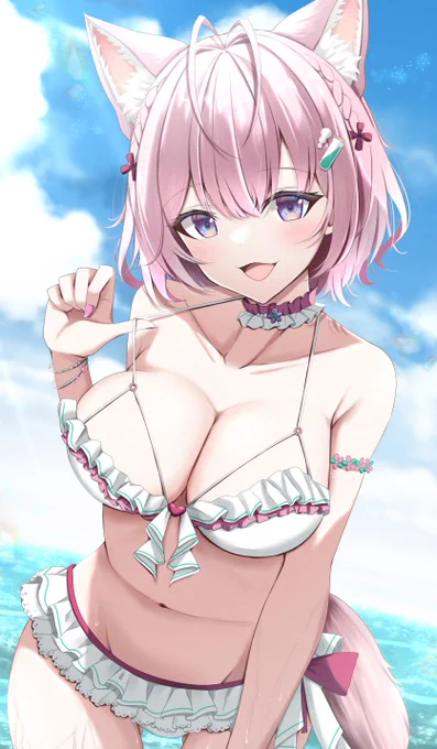 引っぱってみる～? #こよりすけっち