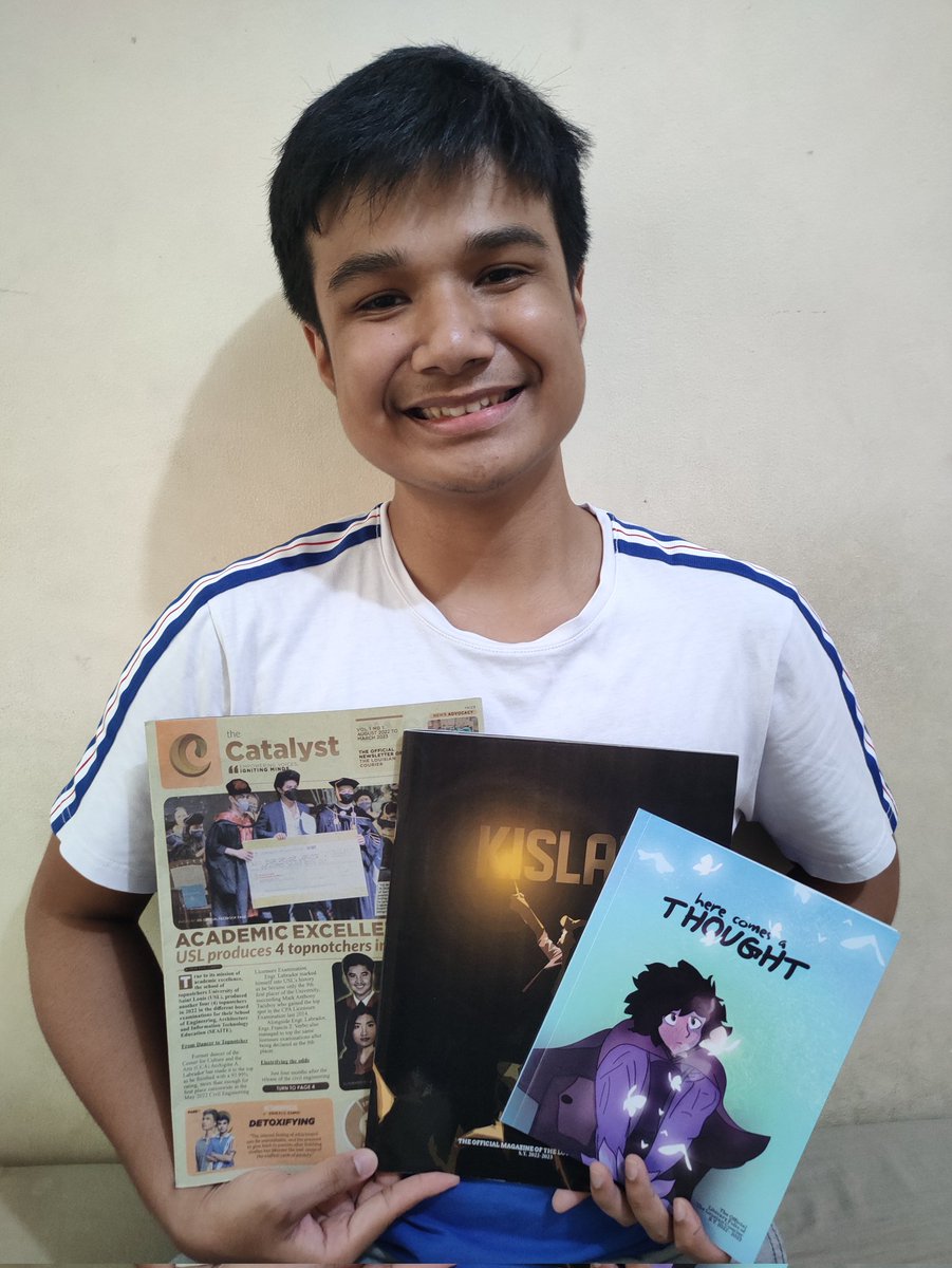 stevepj_carpio's tweet photo. EIC duties are now officially over. Salamat nang marami, TLC! 

3/3 (Newsletter. Magazine. Lit Folio)

Contact the TLC page for more info about your copies. Limited copies only so grab yours now!

#ToWriteOrToBeDeadSilent 💙🧡 https://t.co/r6cUstdlG6