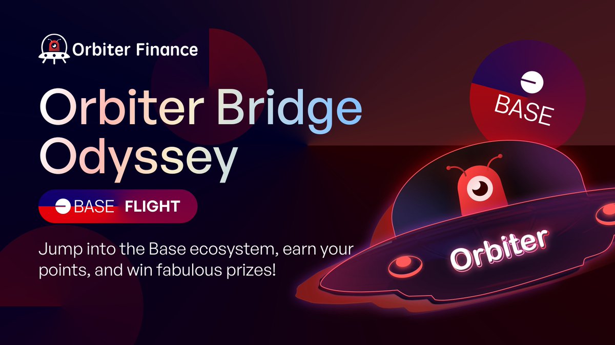 🛸 Calling all Orbiter Pilots! We are glad to announce that the 2nd phase of the Orbiter Bridge Odyssey - Base Flight has arrived! 🚀 By completing the respective tasks, you will earn corresponding loyalty points. Gate: 👇 galxe.com/OrbiterFinance…