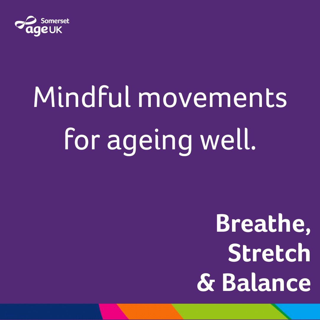 AgeWellSomerset's tweet photo. ๐๐ Check out our NEW class! ๐๐
This September, Breathe, Stretch & Balance is starting in High Ham, nr Langport.
Join us for some mindful movements for ageing well in #HighHam Village Hall-specially designed for people over 55.
โ01823 345624
๐จ ageingwell@ageuksomerset.org.uk https://t.co/EpP5ajvAlw