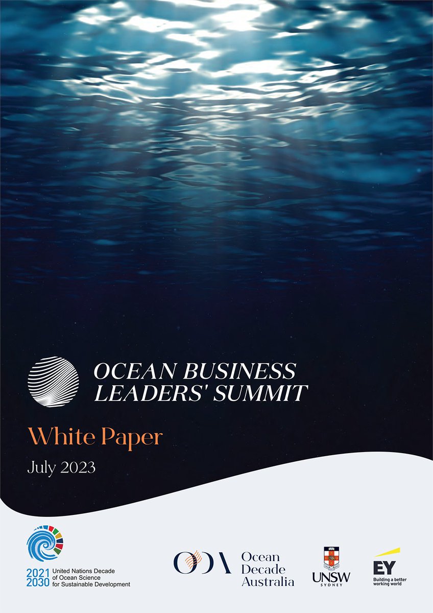 📰Ocean Business Leaders’ Summit in #Australia calls for more #ocean action📰

🌊 To achieve a sustainable #OceanEconomy with prosperity for all Australians.

➡️Read more in this new #OceanDecade endorsed publication: ow.ly/cU5C50PqaX8

@OceanDecadeAus #OceanDecade