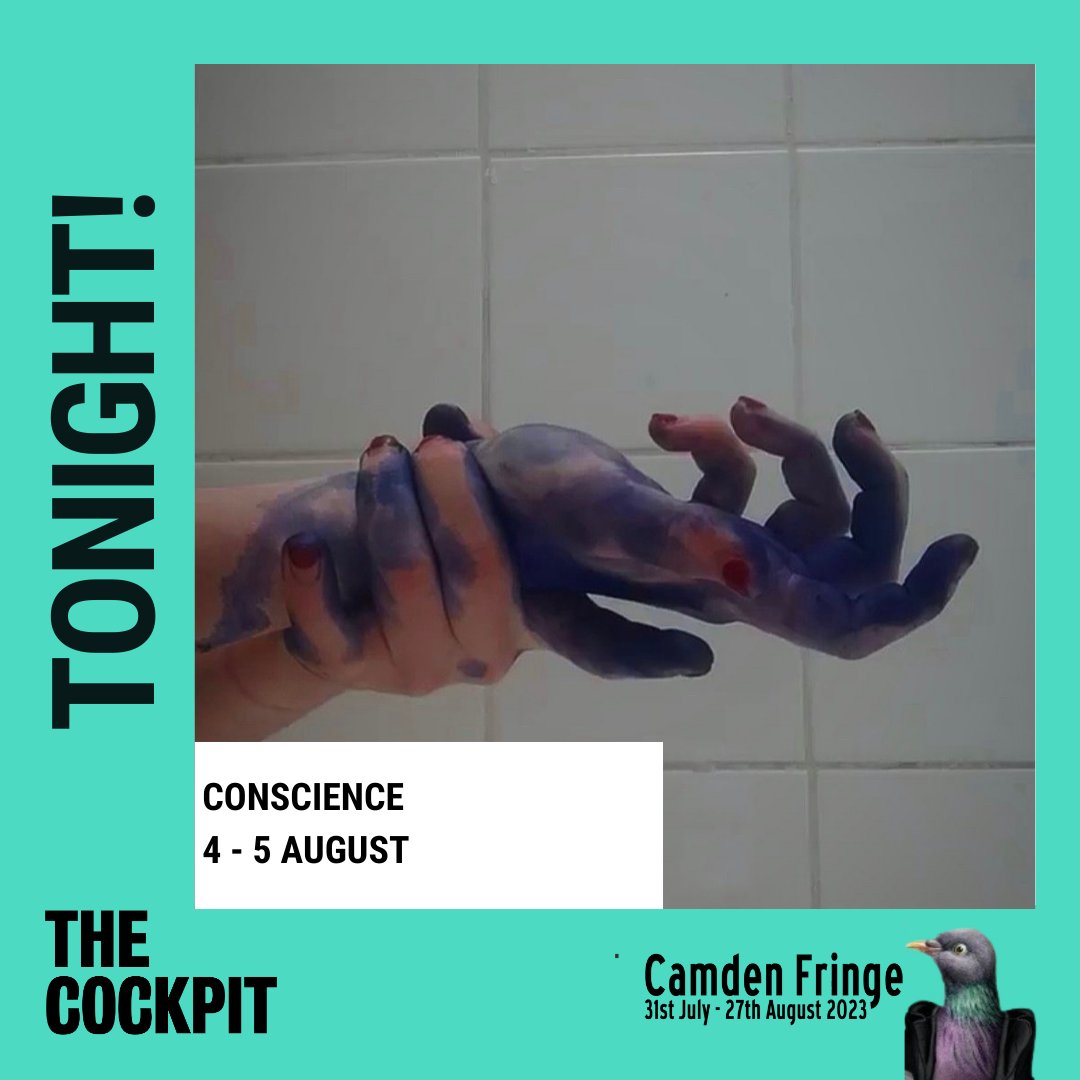 cockpittheatre's tweet image. Opening TONIGHT! 

CONSCIENCE
4 - 5 Aug
Part of @CamdenFringe 
By @two000andone 

Bella is being held in an interrogation room. She is being accused of murder. And all evidence points towards her, But is everything as it seems?

ow.ly/XMBN50ORAeJ
#camdenfringe