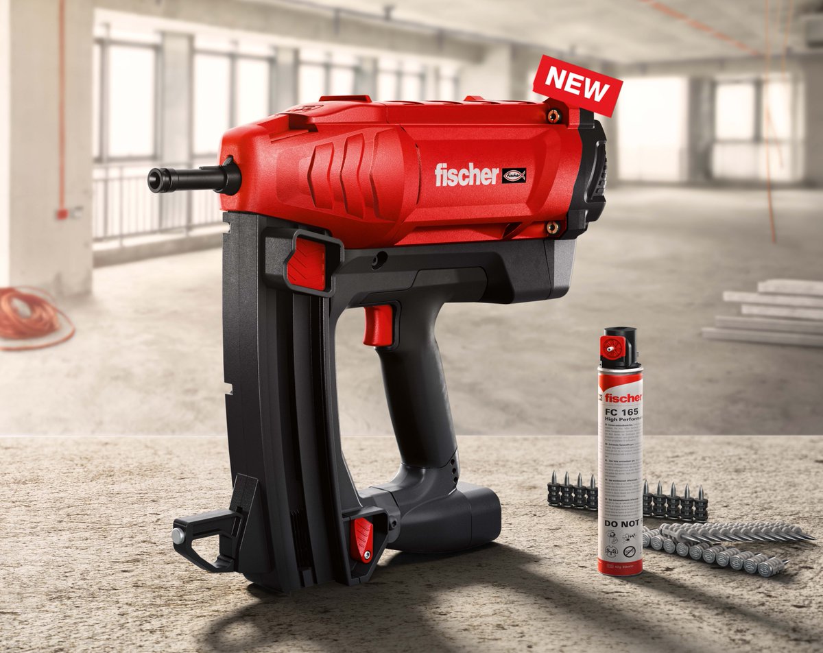 upat_sa's tweet photo. NEW fischer Product Launching Soon in South Africa💥 
Say hello to the FGC 100 Gas Nail Tool

fischer's  gas-actuated nail tool delivers 100J of power, ensuring correct penetration into the working surface without any drilling and dust

Learn more here:👉 https://t.co/N9qr9Hns1y https://t.co/09mZhIgrra