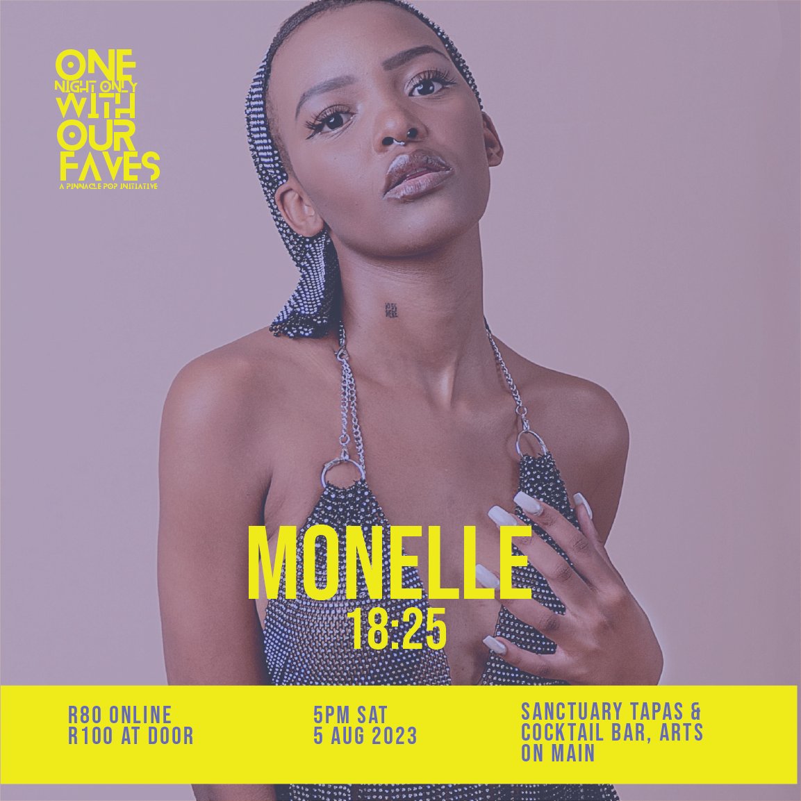 Monelle is bringing her stellar to talent to the ONO stage to  this weekend🔥❤️. Don’t miss this talent and many more others, tickets are available 📲

quicket.co.za/events/228219-…