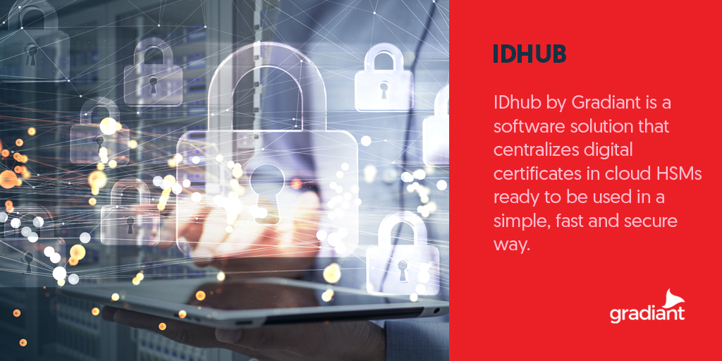 Gradiant's tweet photo. 🔐IDhub by Gradiant allows you to securely store your clients digital certificates in the cloud. Our platform unifies the digital certificates in cloud HSMs to use them whenever and wherever you need.
https://t.co/kQbOBqpnpR
#IDHUB #cybersecurity #privacy https://t.co/NQvutezhDZ