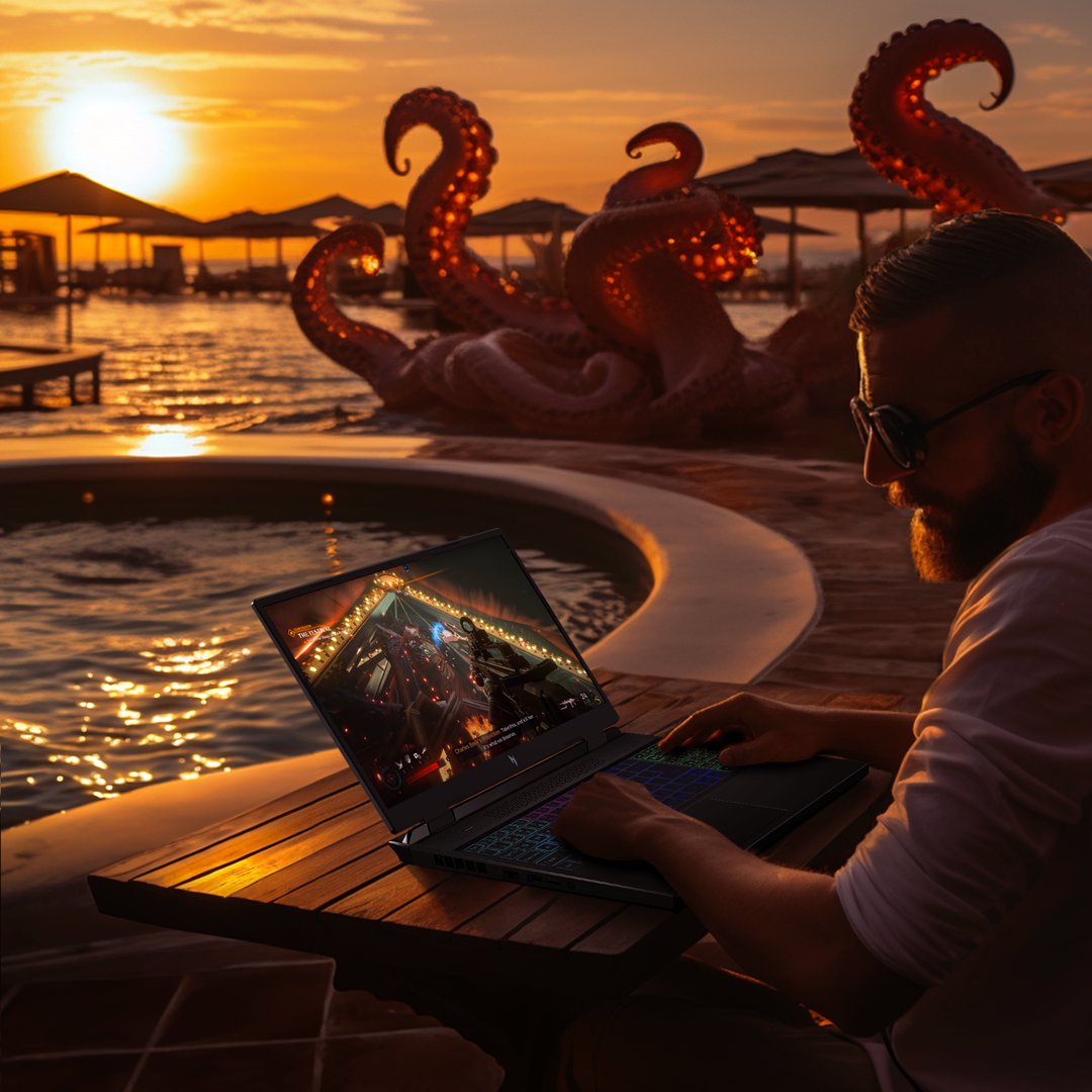Waar je deze zomer ook aan het gamen bent, met de Acer Nitro laptops komen je games pas écht tot leven! 🐙 Lees hier meer: acer.link/3qh0how

#Nitro5 #Nitro16 #AcerNitro #summergaming #outdoorgaming #GamingLaptop #PCGaming #GamingPC #zomervakantie #zomervakantietips