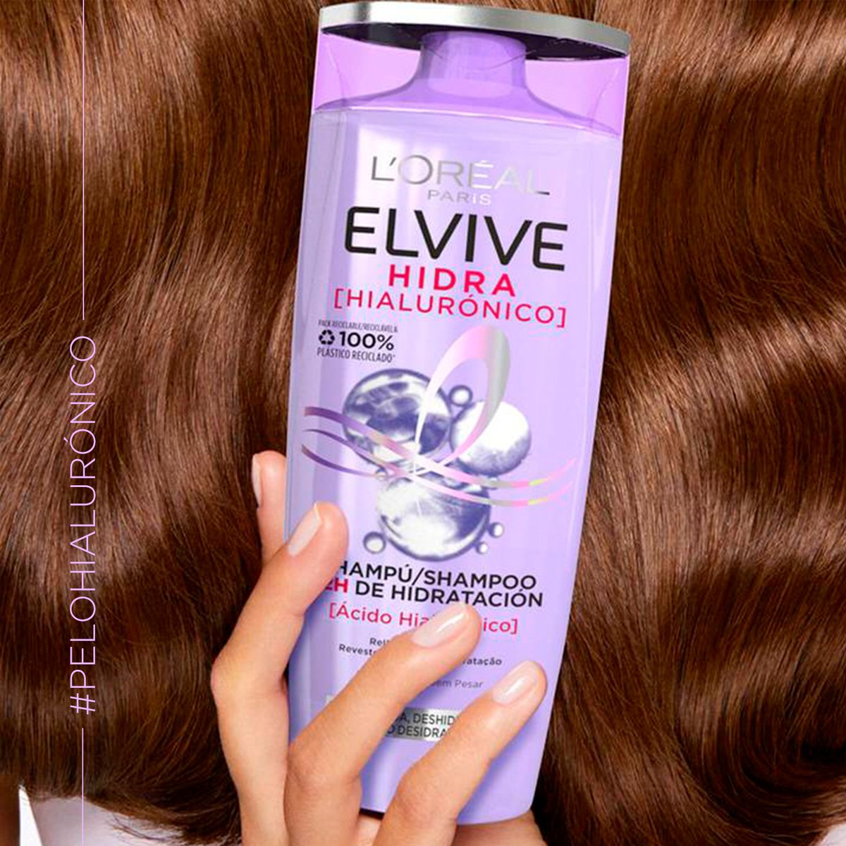 ¡Luce un pelo hasta 10 veces más hidratado! 
💁🏻‍♀️ El nuevo Elvive Hidra Hialurónico con Ácido Hialurónico envuelve tu pelo al instante y lo rellena de hidratación durante 72h.
Descubre el ingrediente más buscado de skincare, ¡ahora en tu pelo!