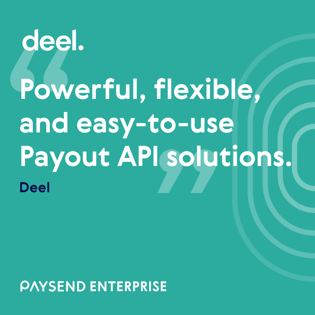 Paysend's tweet photo. We partnered with @Deel to help revolutionise their cross-border payments through a single API integration.

Manage your payroll with multiple payment options to 168 countries globally. 

Learn more here: https://t.co/FCbbIrF6LP

#Testimonial #SimplifyPayroll #InstantPayments https://t.co/jkOUZG6Yru