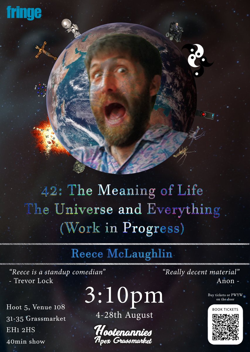 Reececsm's tweet photo. Come and check out this great show at 3.10PM starting today! #hootanannies #TweetTheMedia #EdFringe2023 #edfringe https://t.co/R0WdVepcNe