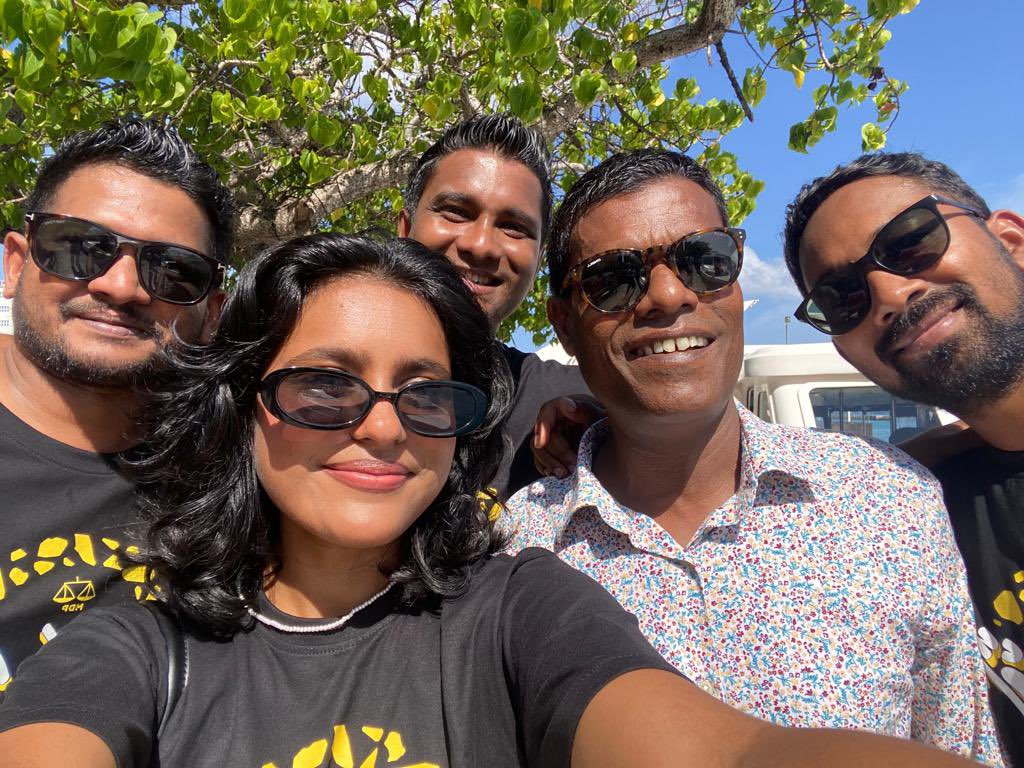 Our team is visiting: 🏝️🏝️
📍R. Inguraidhoo
📍R. Rasmaadhoo
📍R. Innamadhoo
📍R. Fainu 
📍R. Kinolhas

#Ibu2023
#VoteMDP
#UfaaveriAmaanRaajje
