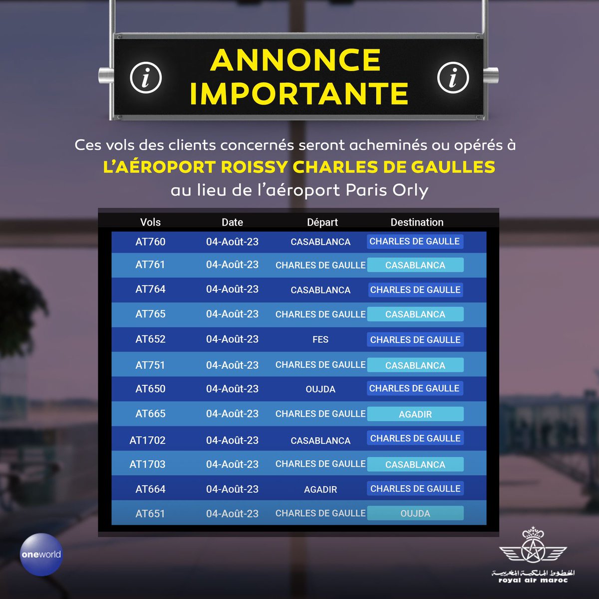 Royal Air Maroc tweet media