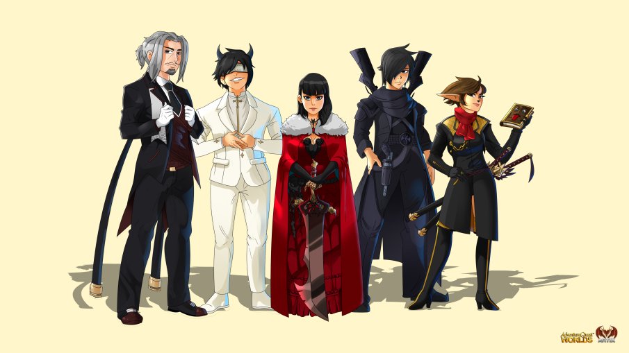 AexosGuild's tweet photo. The new set of Aexos Officers <3 
Credit: Ian Nomar, for this awesome fan art <3 https://t.co/EhCQe7Ikyg