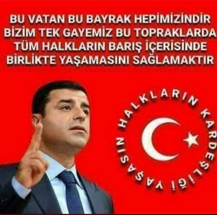 CYA_XARES's tweet photo. Kürd'lerin asimilasyon partisi eski eşbaşkanı ve Edirne cezaevi temizlikçisi Selahattin Demirtürk. https://t.co/tNNhknGnvB