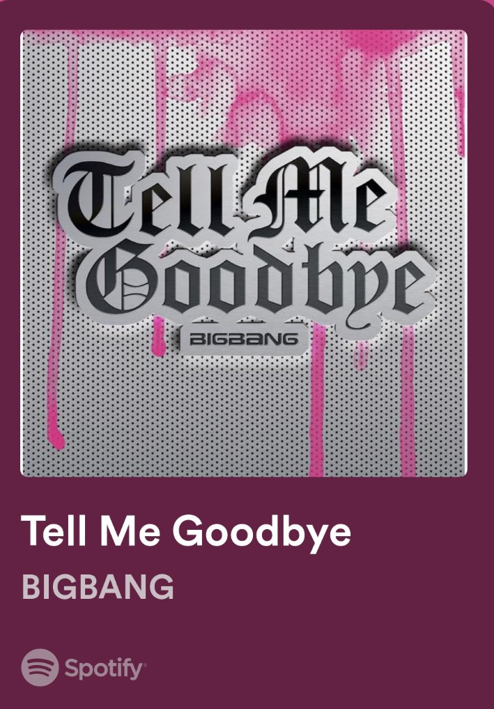 fangirlindie's tweet photo. Omg VIPs it’s finally available on Spotify…
https://t.co/NXClHjL8ft
#BIGBANG #빅뱅 https://t.co/Vy8mbgcGDM