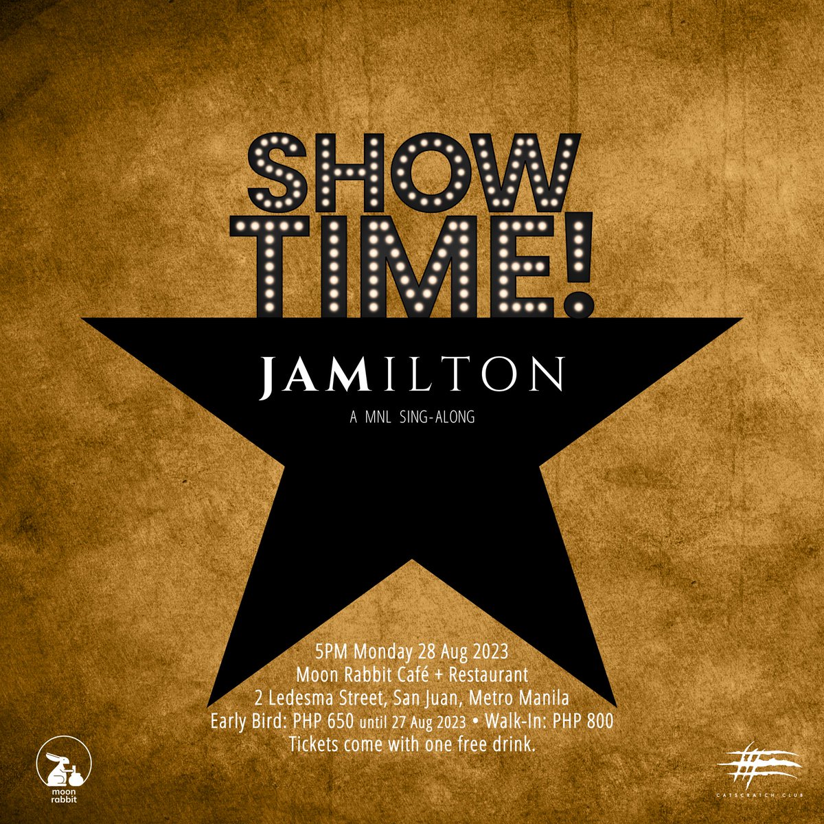catscratchevnts's tweet photo. "WE HAVE THE HONOR TO BE YOUR OBEDIENT SING-ALONG CREW!”
— C-DOT-SCRATCH
That's right, we're celebrating the upcoming run of Hamilton with a sing-along! Check out the event page for more details!
https://t.co/ouVot8uwDD
#JamiltonShowtime #CatScratchSingAlong #CatScratchclub https://t.co/jPb0Y0q7iT